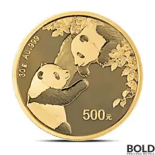 2023 30 Gram China Panda Gold Coin (BU)