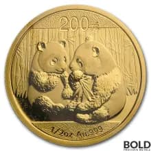 Gold Chinese Panda *Random Date* - 1/2 oz
