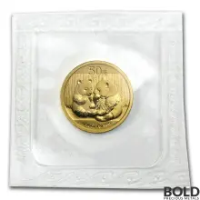 Gold China Panda *Random Date* - 1/10 oz
