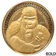 2023 Gold 1/10 oz Congo Gorilla BU Coin