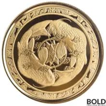 2023 Gold 1 oz Fiji Koi Fish BU Coin