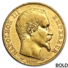 Gold World French 20 Franc Napoleon III