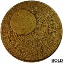 2023 1 Kilo Korea Aztec Sun Stone Gilded Edition Silver Coin