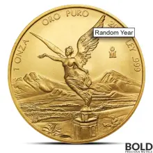 1 oz Mexican Libertad Gold Coin (BU, Random Date)