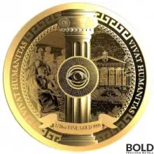 2023 Gold 1/10 oz Niue Vivat Humanitas Prooflike