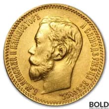 Gold World Russian 5 Rouble