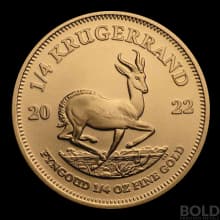 2022 Gold South Africa Krugerrand - 1/4 oz