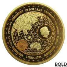 2021 Gold Tokelau Terra 1/10 oz Prooflike