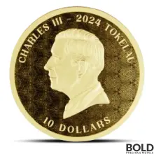 2024 1/10 oz Tokelau Equilibrium Gold Coin (Proof-like)