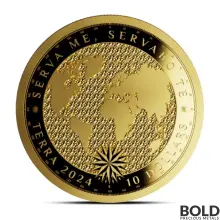 2024 1/10 oz Tokelau Terra Gold Coin (Prooflike)