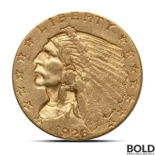 $2.50 Indian Quarter Gold Eagle Coin (AU)