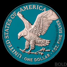 2021 Space Blue American Silver Eagle - 1 oz