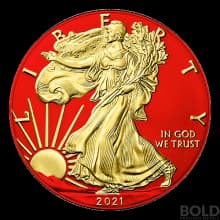 2021 Space Red American Silver Eagle - 1 oz