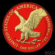 2021 Space Red American Silver Eagle - 1 oz