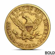 $5 Liberty Half Eagle Gold Coin (XF)
