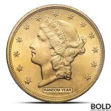 $20 Liberty Double Eagle Gold Coin (MS64, NGC or PCGS)