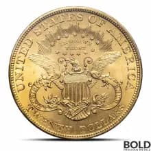 $20 Liberty Double Eagle Gold Coin (MS64, NGC or PCGS)