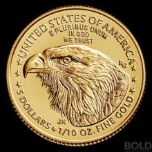 2022 American Gold Eagle 1/10 oz BU