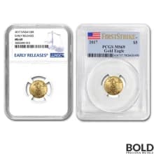 2017 Gold American Eagle PCGS/NGC MS69 - 1/10 oz