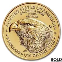 2021 American Gold Eagle 1/10 oz BU (Type 2)