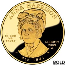 2009-W Gold Anna Harrison Proof - 1/2 oz