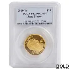 2010-W Gold Jane Pierce PCGS PR69 DCAM - 1/2 oz