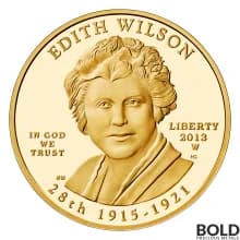 2013-W Gold First Spouse Edith Wilson Proof - 1/2 oz-Impaired