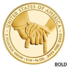 2013-W Gold First Spouse Edith Wilson Proof - 1/2 oz-Impaired