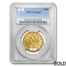 Gold American $10 Liberty - PCGS MS62