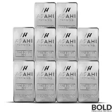 10 oz Asahi Silver Bar (Lot of 10)