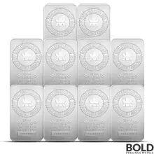 10 oz RCM Silver Bar (Lot of 10)