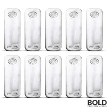 100 oz Asahi Silver Bar - Lot of 10 (Random)