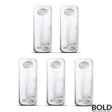 100 oz Asahi Silver Bar - Lot of 5 (Random)