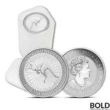 2023 1 oz Perth Kangaroo Silver Tube (25 Coins, BU)