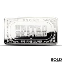 Highland Mint 10 oz Flag Silver Bar - Lot of 5