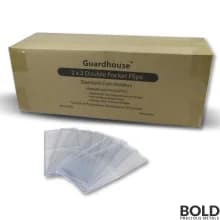 Guardhouse 2x2 Double Pocket Vinyl Protective Coin Flips - (no inserts)