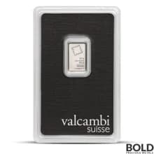 2.5 Gram Valcambi Platinum Bar