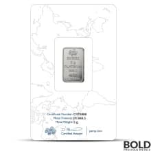 5 Gram Pamp Suisse Fortuna Platinum Bar (In Assay)
