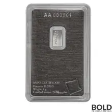 Platinum Bar Valcambi - 1 Gram