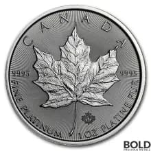 2021 Platinum Canada Maple Leaf - 1 oz