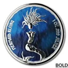 2018 Fiji Silver Mermaid Rising Proof 1 oz (Colored)