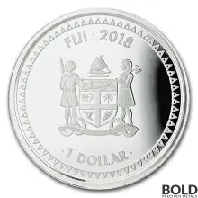 2018 Fiji Silver Mermaid Rising Proof 1 oz (Colored)