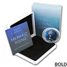 2018 Fiji Silver Mermaid Rising Proof 1 oz (Colored)