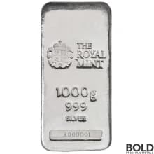 Silver 1 Kilo Royal Mint Britannia Cast Bar