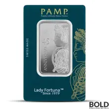 1 oz PAMP Lady Fortuna 45th Anniversary Silver Bar (In Assay)