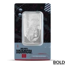 1 oz PAMP MWIII Call of Duty Silver Bar (In Bezel)