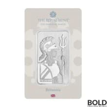Silver 100 Gram Royal Mint Britannia Bar