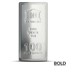 100 oz Academy Stacker Silver Bar