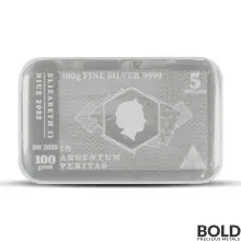 2022 100 Gram Pressburg SilverNote CoinBar