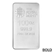 Silver 100 oz British Great Engravers: Three Graces Bar